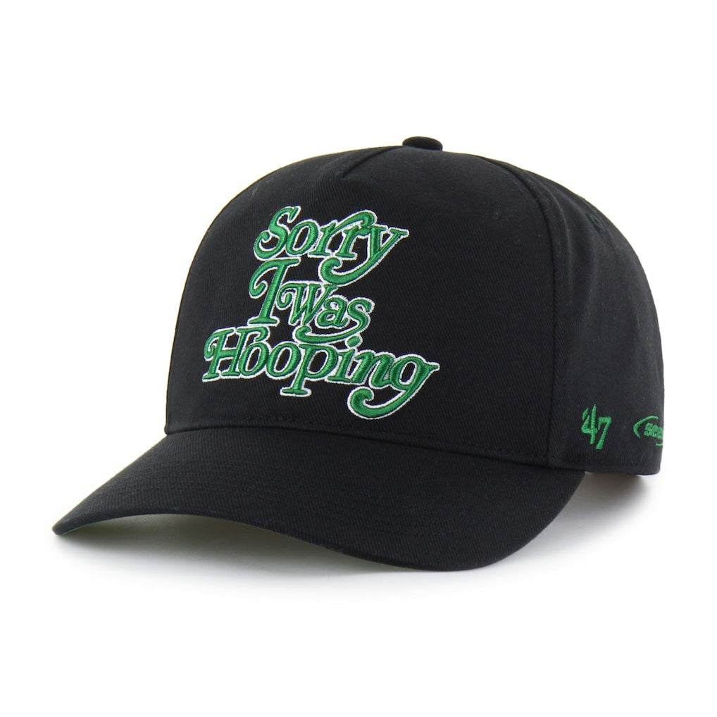 47 brand Boston Celtics Brand Seen by '47 Sorry I Was Hooping Hitch Adjustable Hat Black