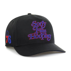 47 brand Philadelphia 76ers Brand Seen by '47 Sorry I Was Hooping Hitch Adjustable Hat Black