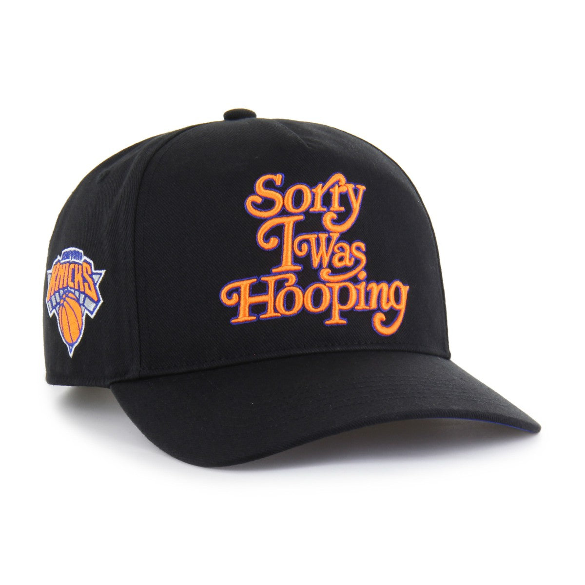 47 brand New York Knicks Brand Seen by '47 Sorry I Was Hooping Hitch Adjustable Hat Black