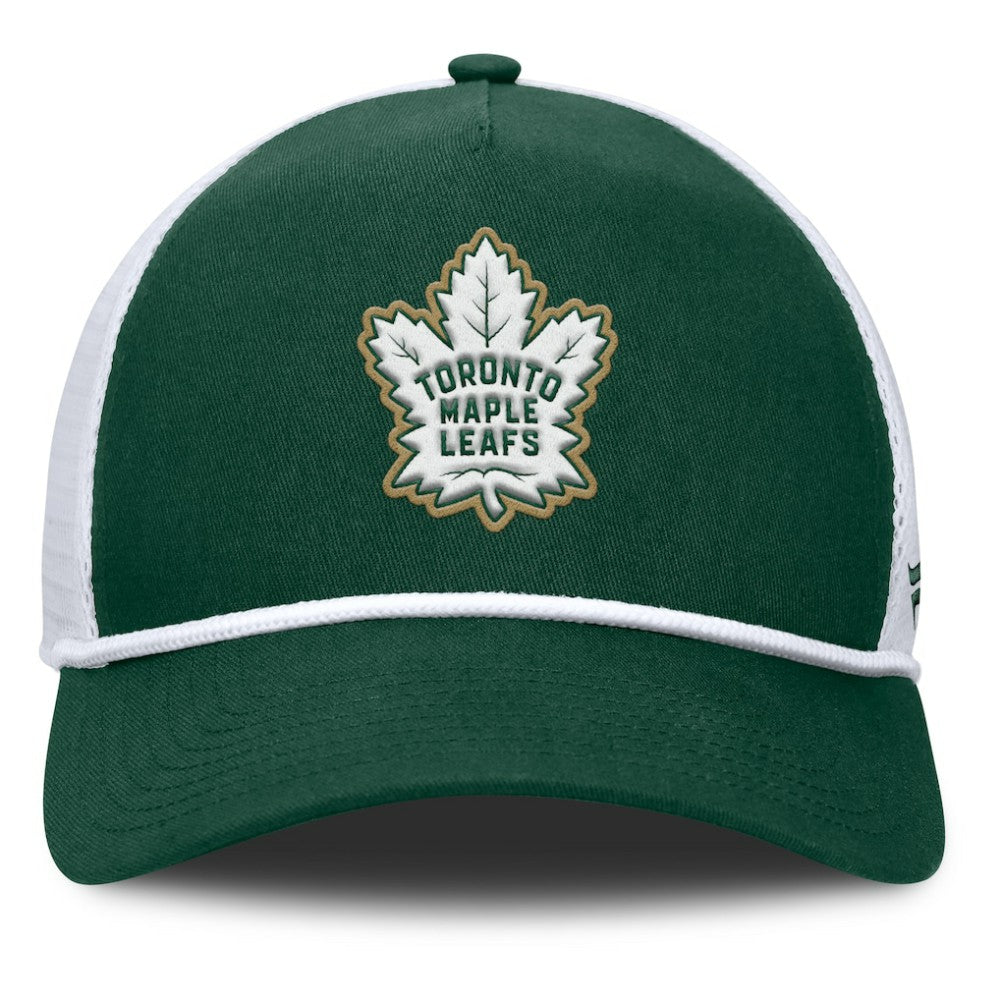 Toronto Maple Leafs Fanatics Bermuda A-Frame Adjustable Hat - Green/White | Fanatics Clearance