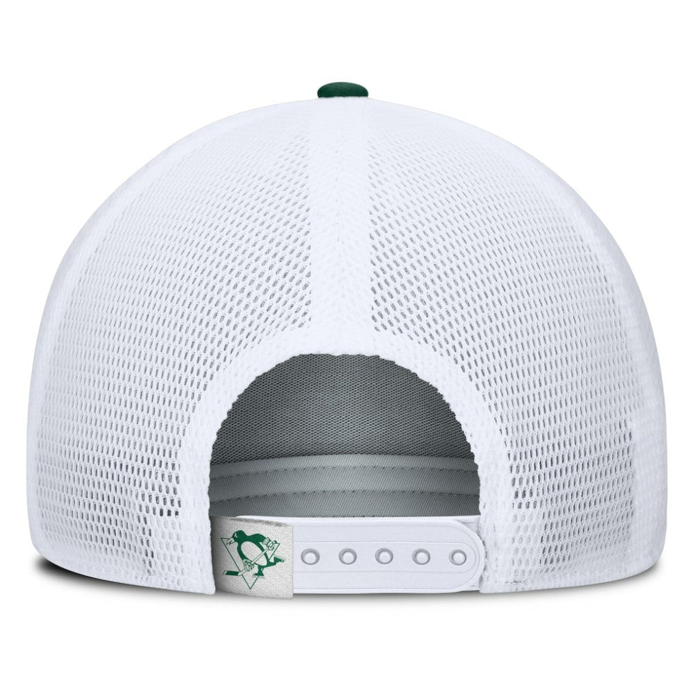 Pittsburgh Penguins Fanatics Bermuda A-Frame Adjustable Hat - Green/White | Fanatics Clearance