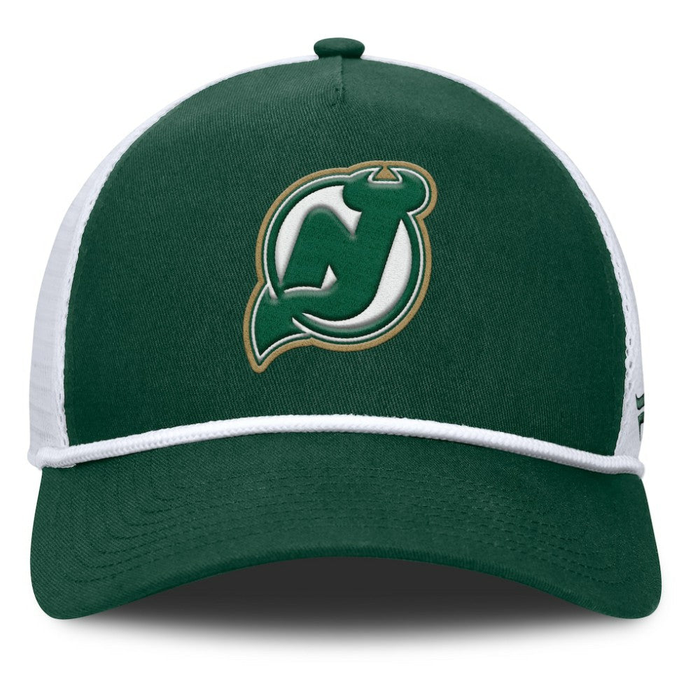 New Jersey Devils Fanatics Bermuda A-Frame Adjustable Hat - Green/White | Fanatics online