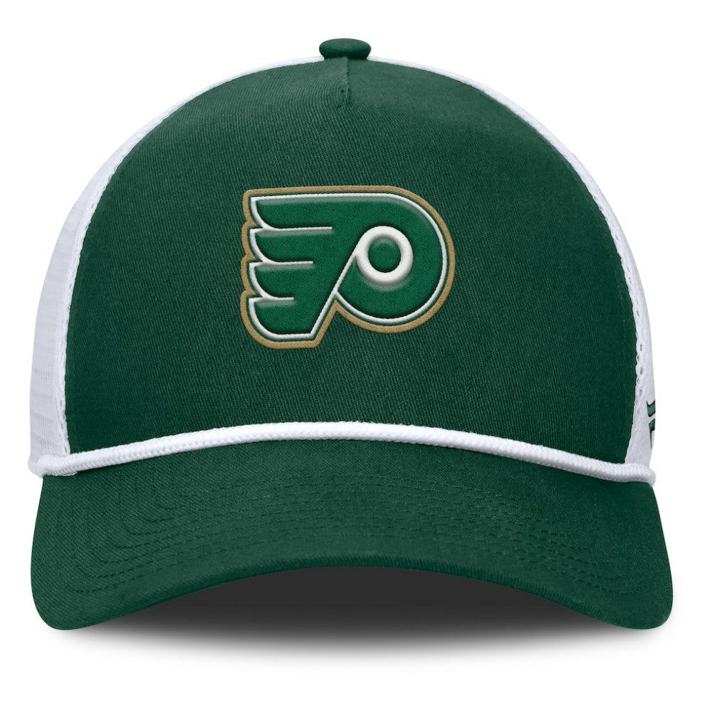 Philadelphia Flyers Fanatics Bermuda A-Frame Adjustable Hat - Green/White | Fanatics Clearance