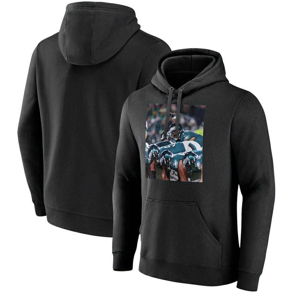 Philadelphia Eagles Push On Pullover Hoodie - Black - NFL