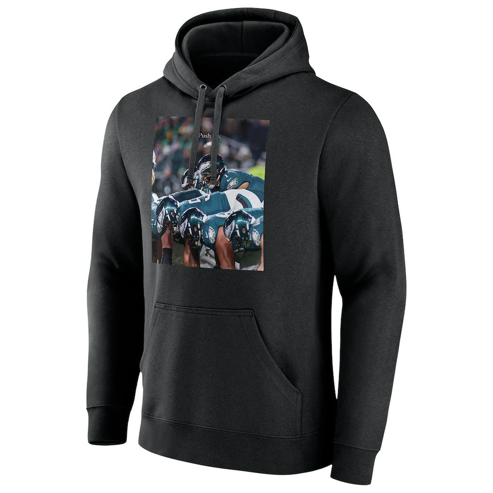 Philadelphia Eagles Push On Pullover Hoodie - Black - NFL
