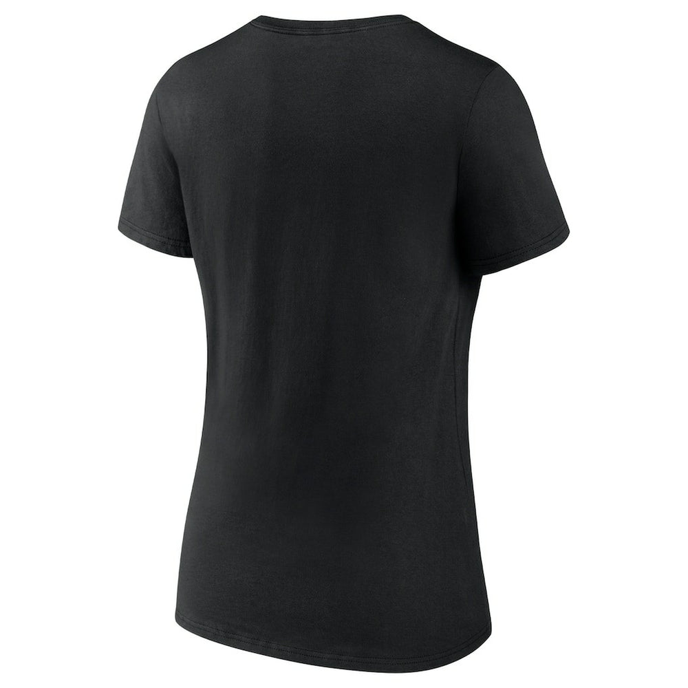 Philadelphia Eagles Women's Push On V-Neck T-Shirt - Black - NFL