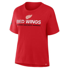 Detroit Red Wings Fanatics Women's Centennial T-Shirt - Red | Fanatics Clearance