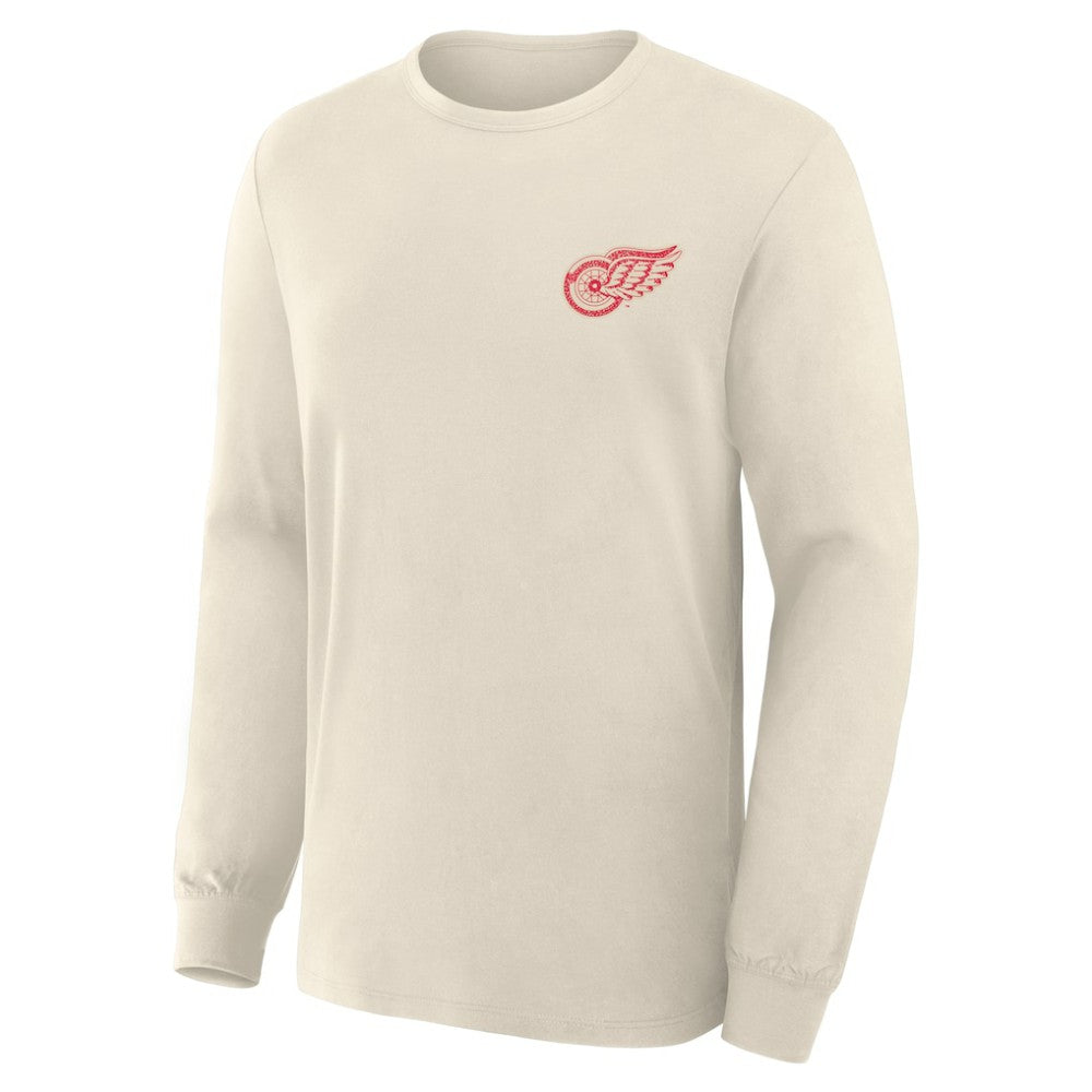 Detroit Red Wings Fanatics Centennial Legacy Long Sleeve T-Shirt - Beige | Fanatics Clearance