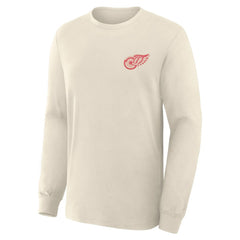 Detroit Red Wings Fanatics Centennial Legacy Long Sleeve T-Shirt - Beige | Fanatics Clearance