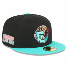 New Era Memphis Grizzlies 2025/26 Classic Edition Jersey Hook 59FIFTY Fitted Hat Black/Turquoise