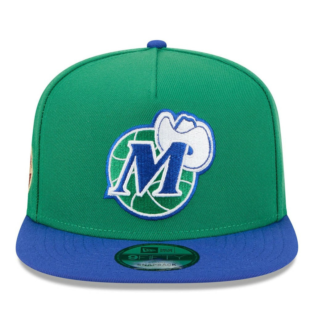 New Era Dallas Mavericks 2025/26 Classic Edition Jersey Hook A-Frame 9FIFTY Snapback Hat Green/Blue