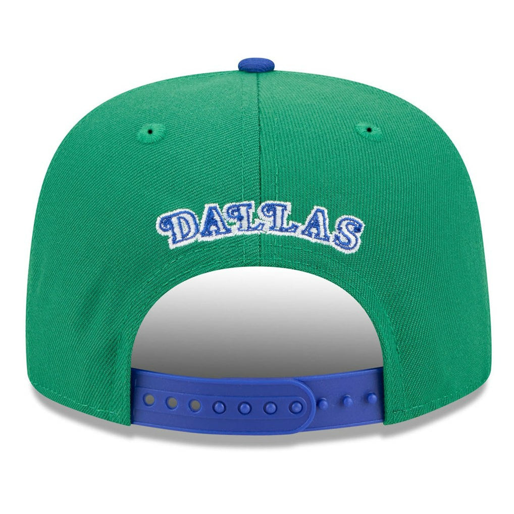 New Era Dallas Mavericks 2025/26 Classic Edition Jersey Hook A-Frame 9FIFTY Snapback Hat Green/Blue