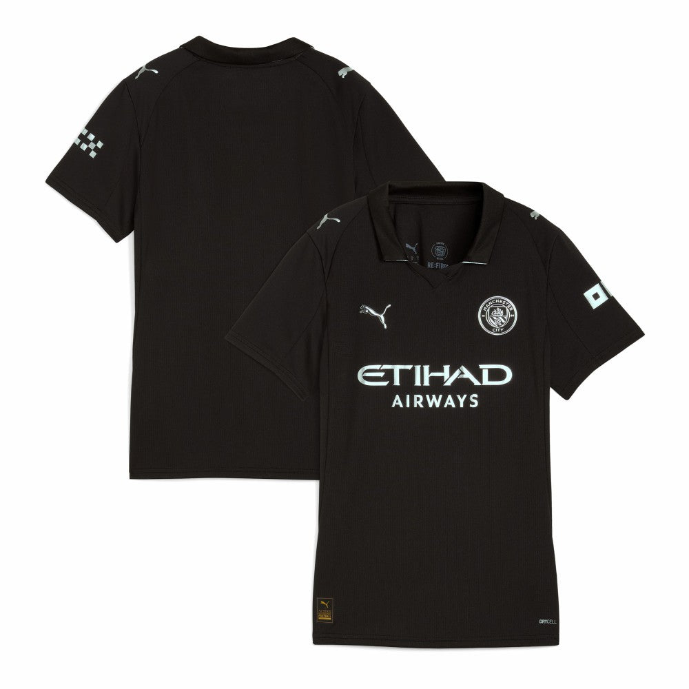 Puma - Manchester City Women's 2025/26 Away Replica Jersey - Black