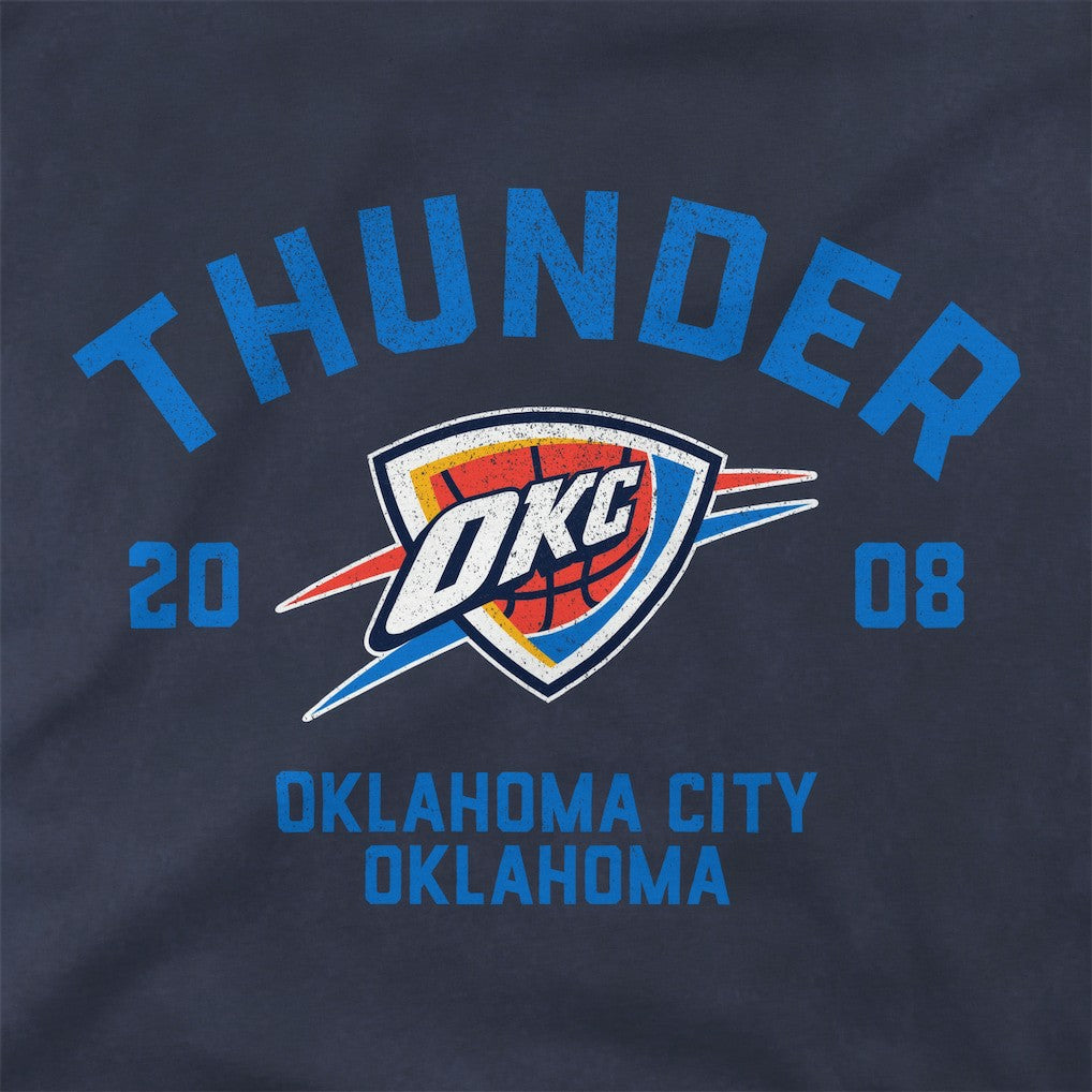 Oklahoma City Thunder Stadium Essentials Unisex Get Back Oversized Vintage Wash T-Shirt Denim