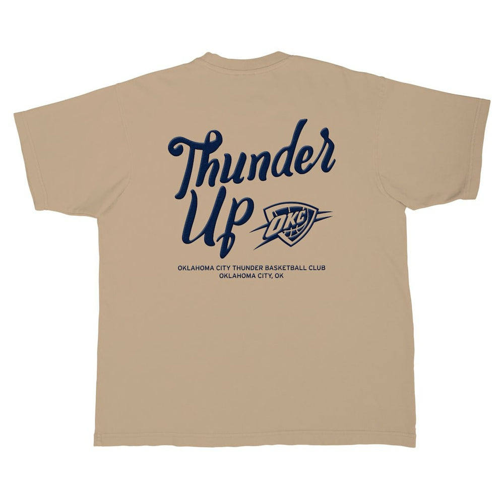 Oklahoma City Thunder Stadium Essentials Unisex Thunder Up Urban T-Shirt Tan
