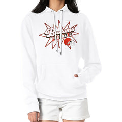 Cleveland Browns Starter Women's Drive-In Sign Pullover Hoodie - White - NFL