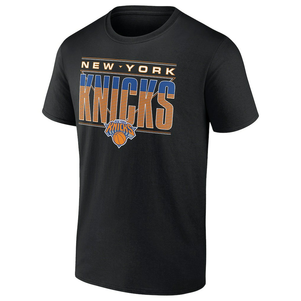 New York Knicks Striped T-Shirt Black