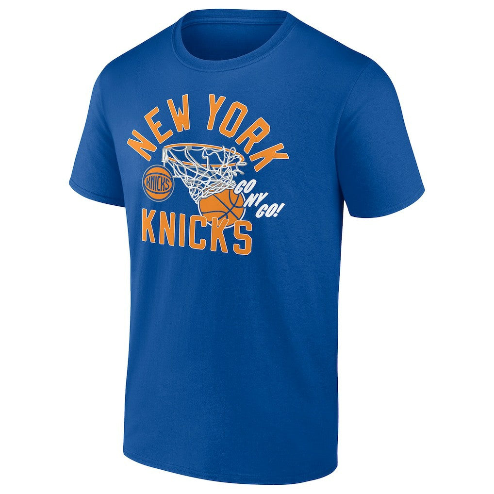 New York Knicks Swishing Hoop T-Shirt Blue