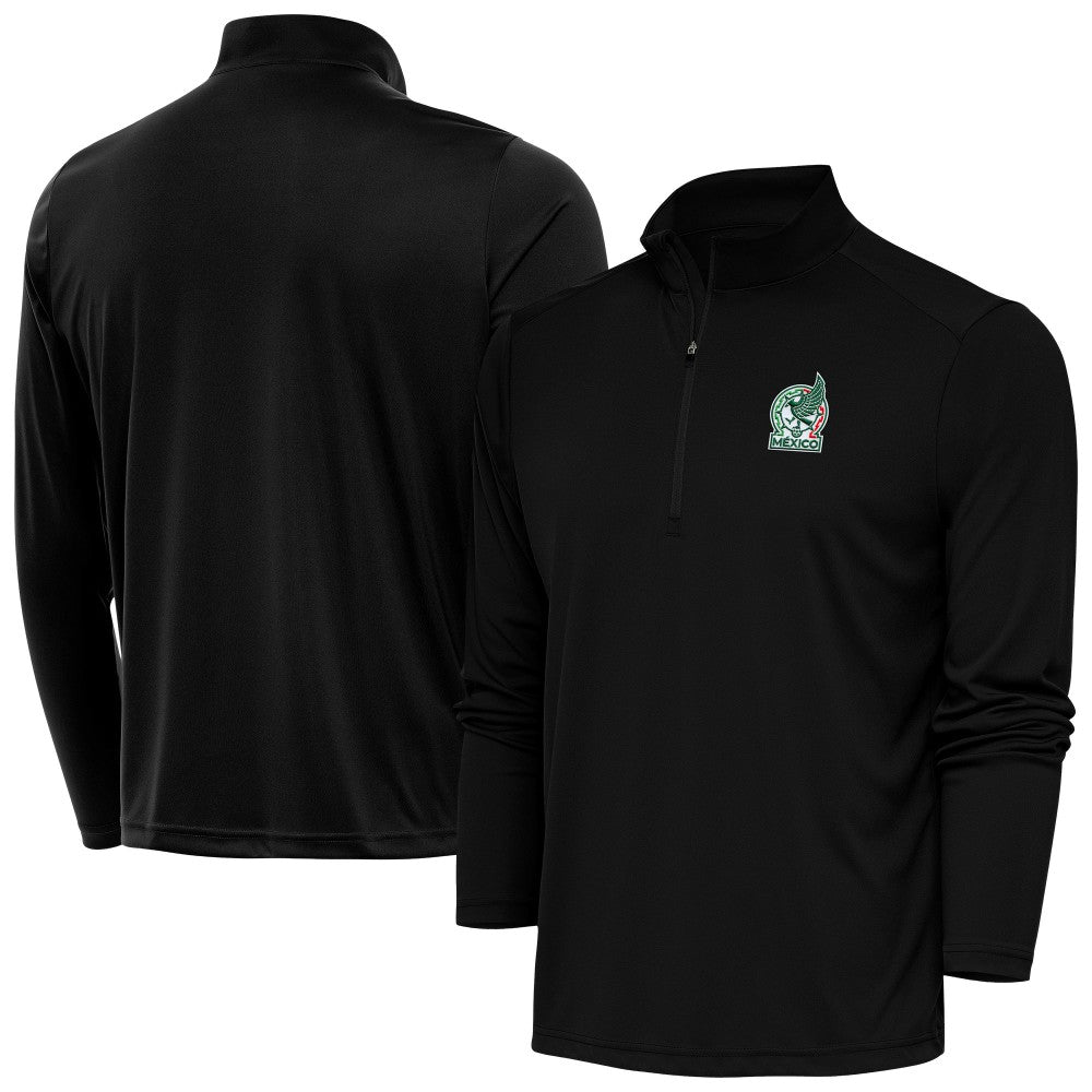 Mexico National Team Antigua Statement Quarter-Zip Pullover Black
