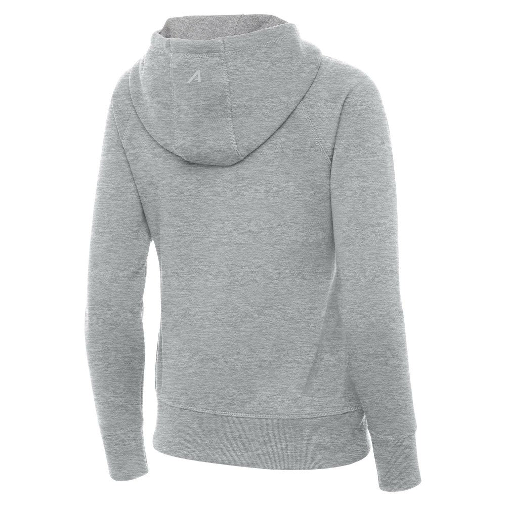 Mexico National Team Antigua Women's Takeover Full-Zip Hoodie Heather Gray