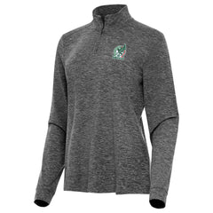 Mexico National Team Antigua Women's Master Quarter-Zip Pullover Heather Black