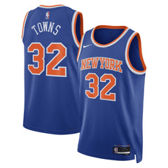 Nike Karl-Anthony Towns New York Knicks Unisex Swingman Jersey Icon Edition Blue
