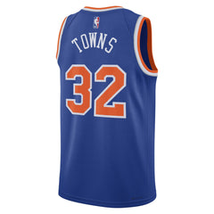 Nike Karl-Anthony Towns New York Knicks Unisex Swingman Jersey Icon Edition Blue