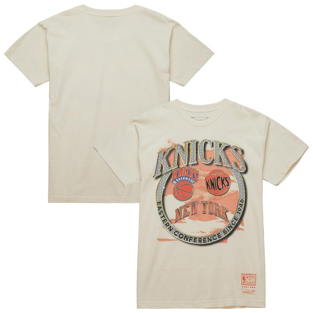 Mitchell & Ness New York Knicks Big & Tall Hardwood Classics Crown Jewels T-Shirt White