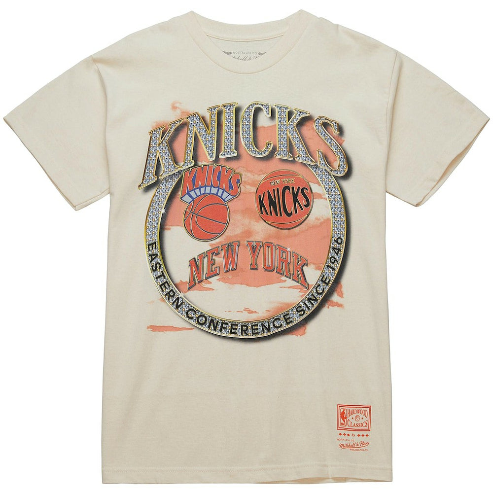 Mitchell & Ness New York Knicks Big & Tall Hardwood Classics Crown Jewels T-Shirt White