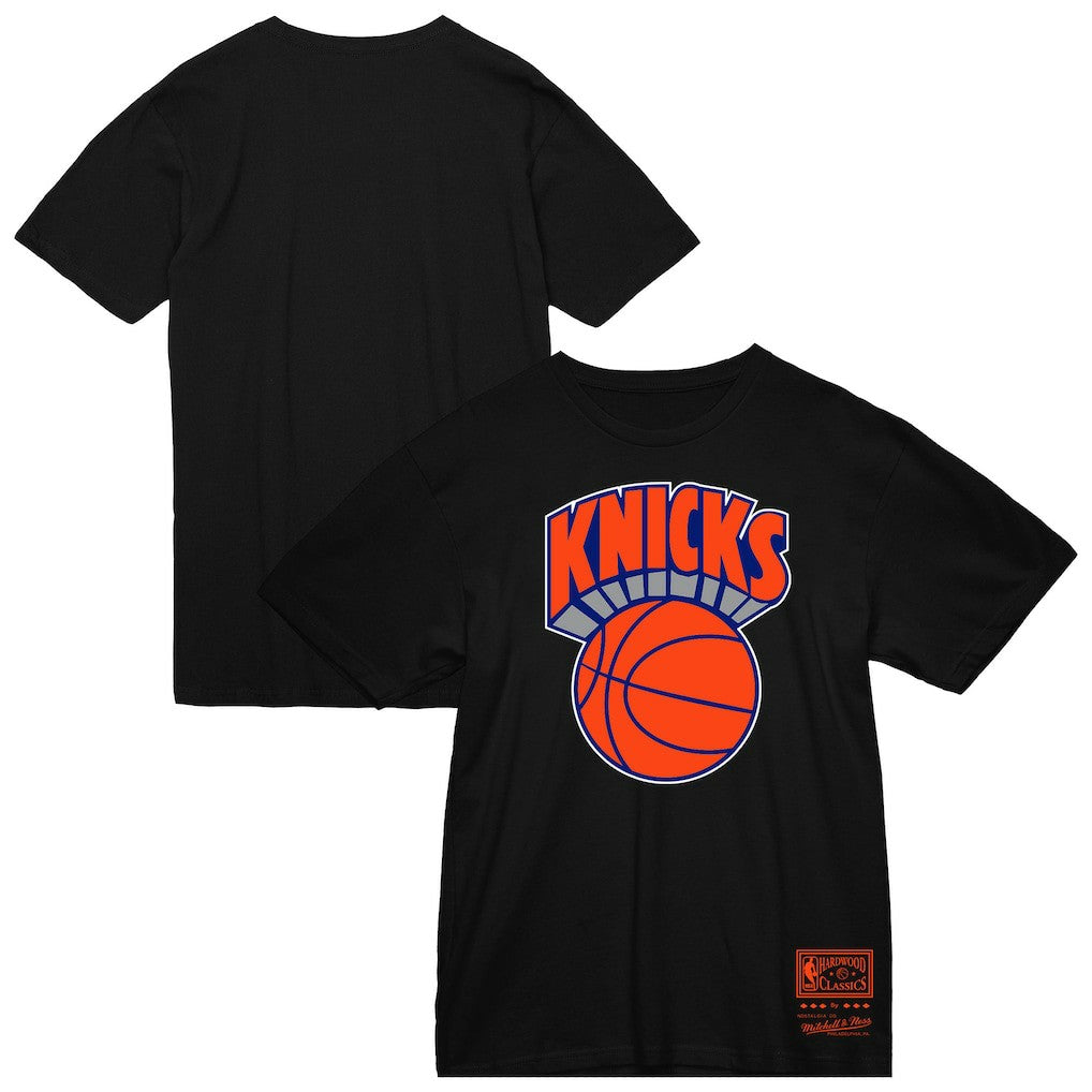 Mitchell & Ness New York Knicks Big & Tall Hardwood Classics Vintage Logo T-Shirt Black