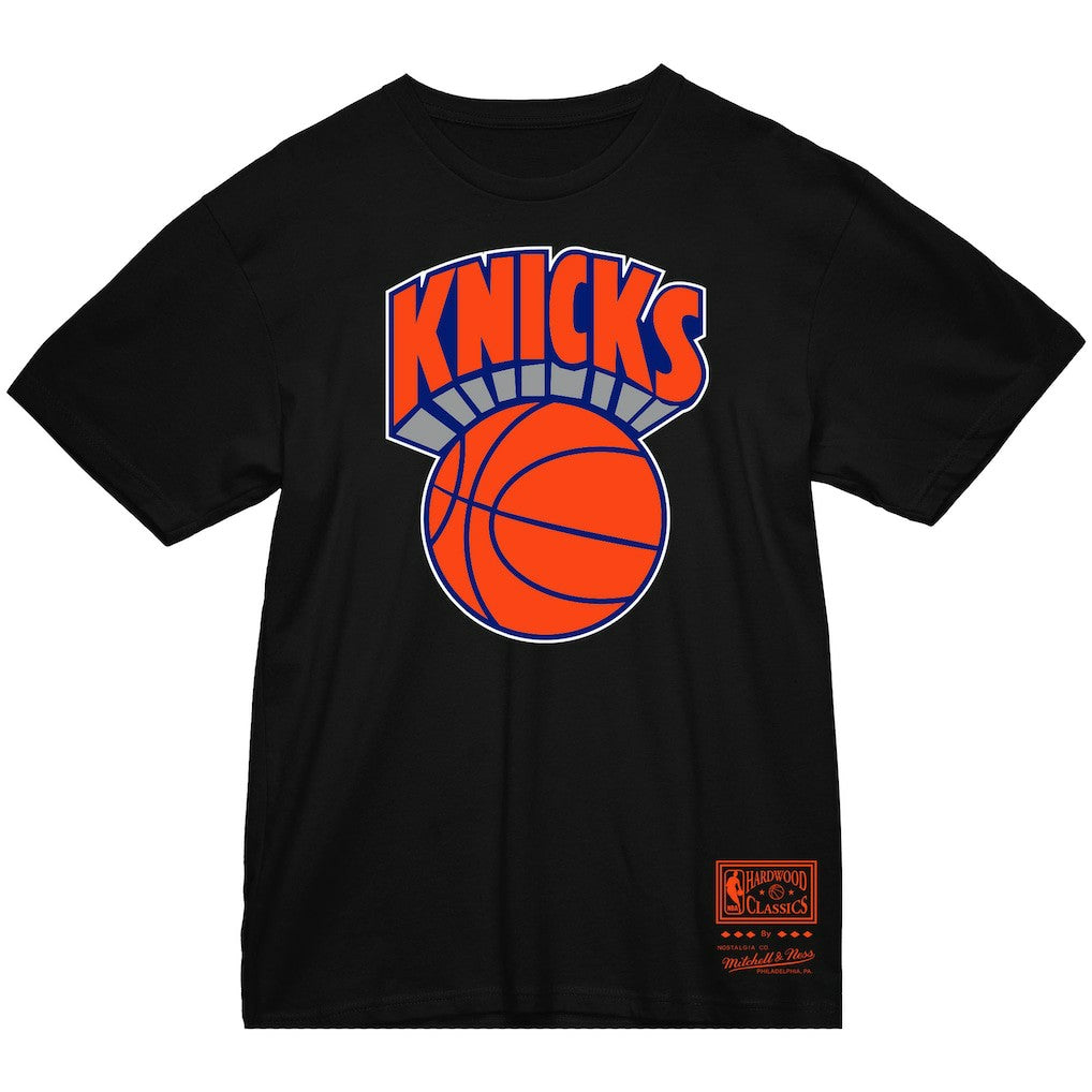 Mitchell & Ness New York Knicks Big & Tall Hardwood Classics Vintage Logo T-Shirt Black