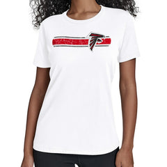 Atlanta Falcons Starter Women's Team Stripe T-Shirt - White - NFL