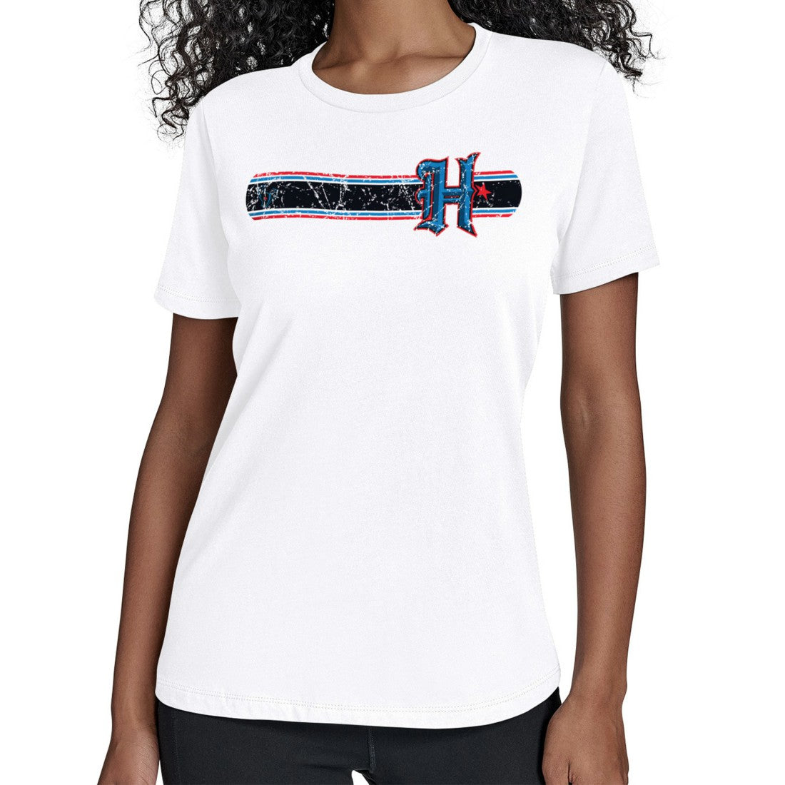 Houston Texans Starter Women's Team Stripe T-Shirt - White - NFL