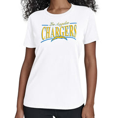 Los Angeles Chargers Starter Women's Arch Stripe T-Shirt - White - NFL