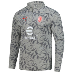 Puma - AC Milan 2025/26 Pre-Match dryCell Quarter-Zip Top - Gray