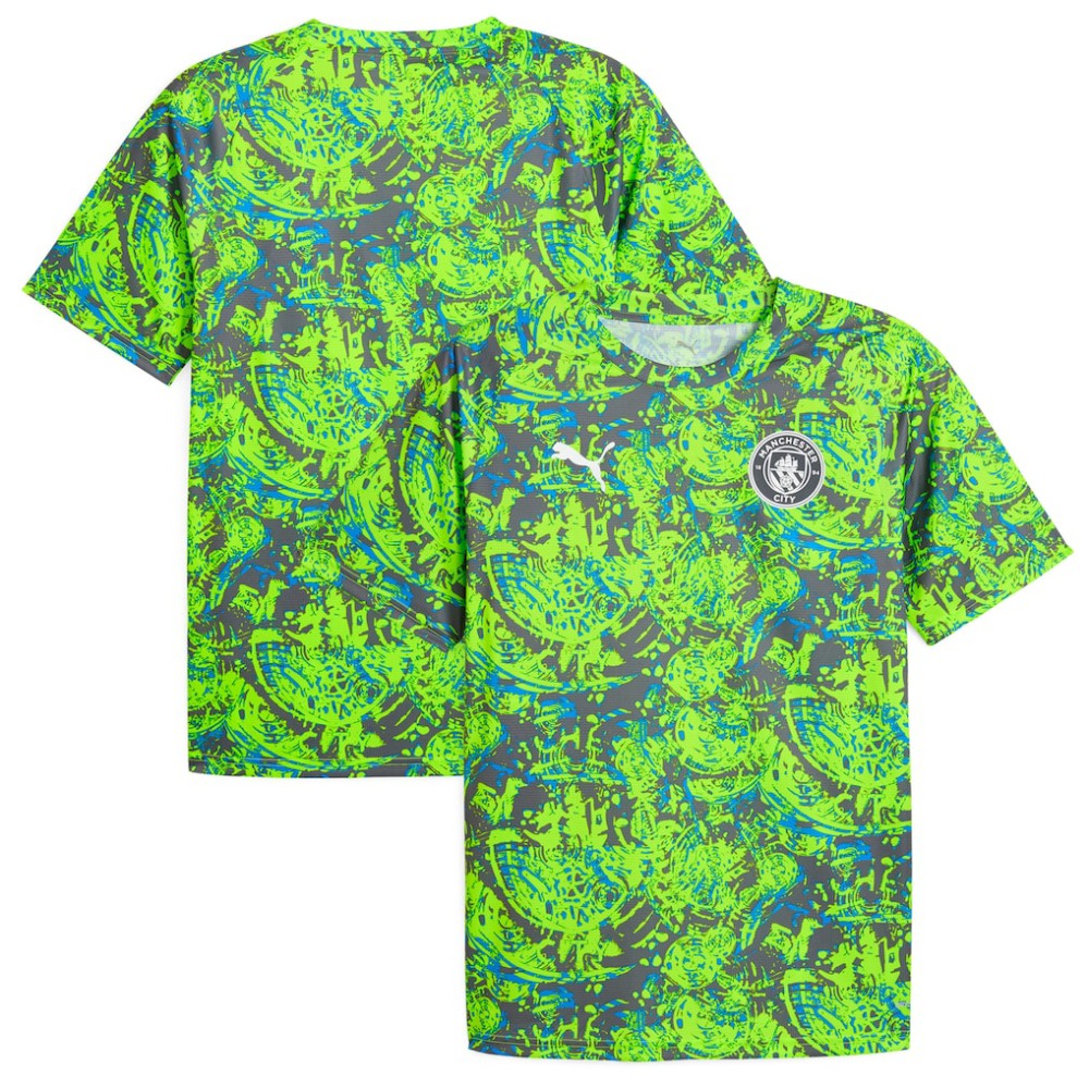 Puma - Manchester City 2025/26 Pre-Match Training Jersey - Green