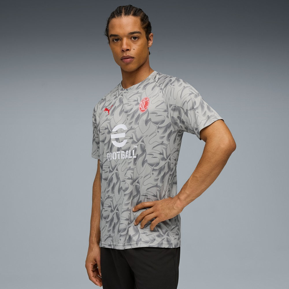 Puma - AC Milan 2025/26 Pre-Match Training Jersey - Gray