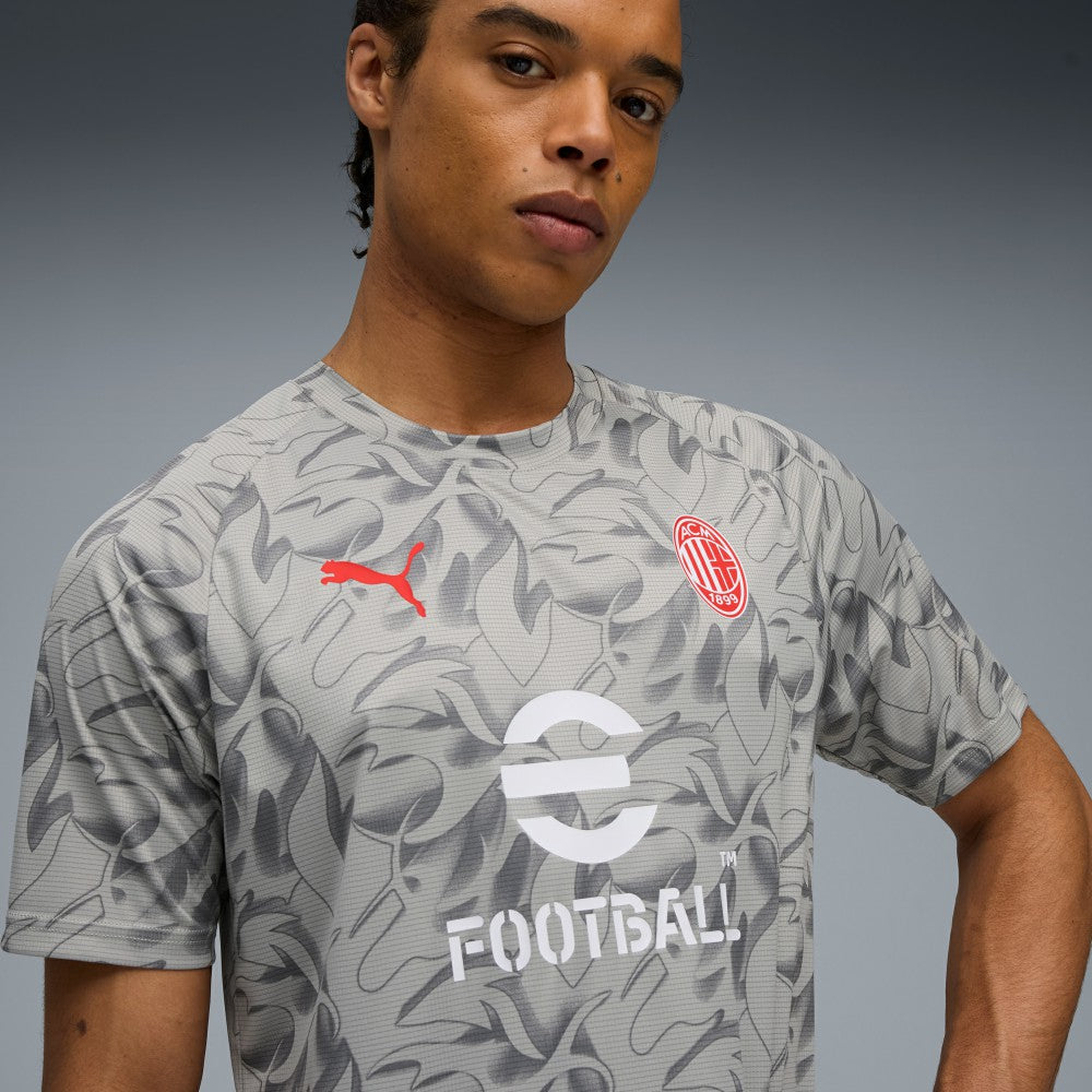 Puma - AC Milan 2025/26 Pre-Match Training Jersey - Gray