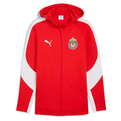 Puma - Chivas Evostripe Raglan Full-Zip Hooded Jacket - Red