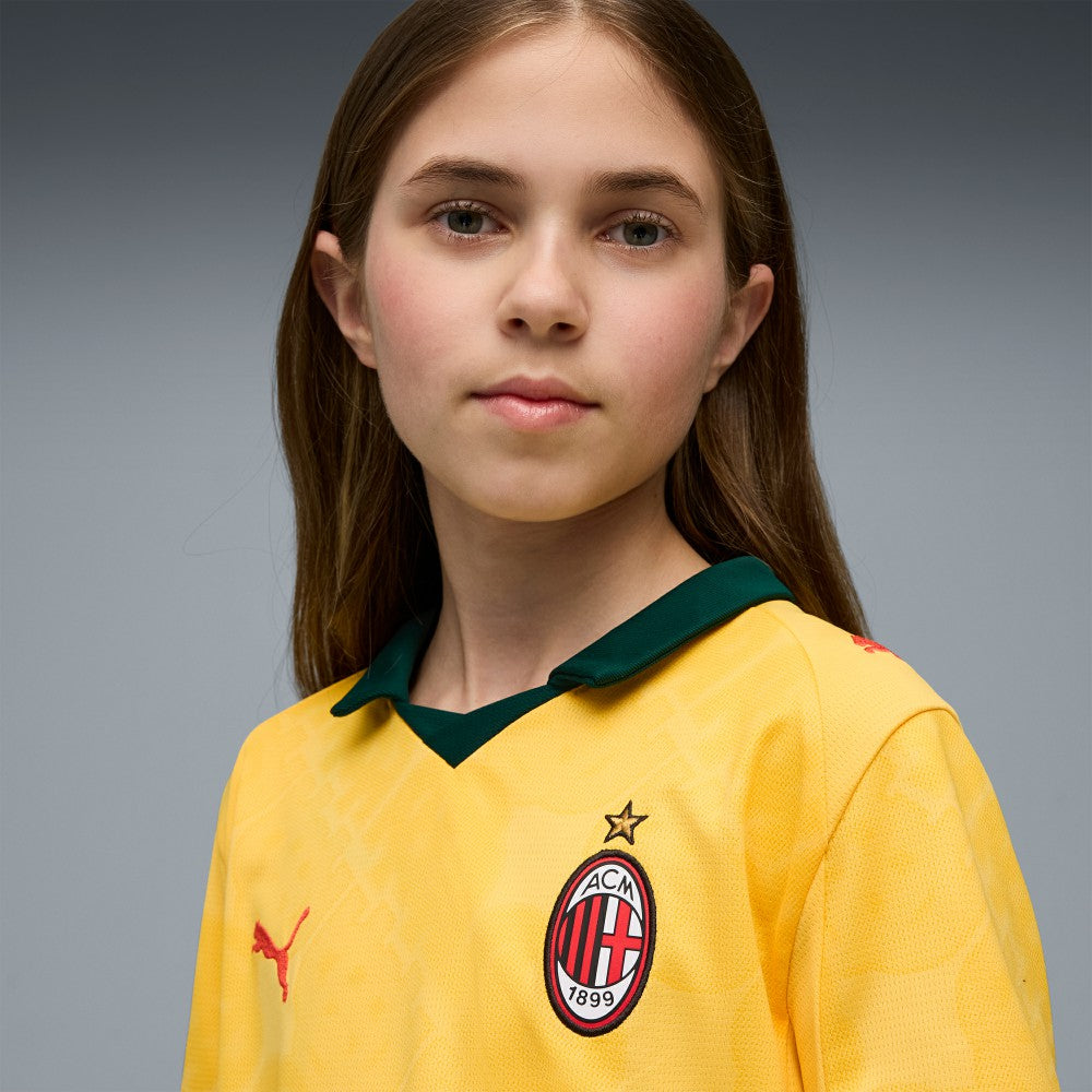Puma - AC Milan Youth 2025/26 Third Replica Jersey - Yellow