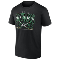 Dallas Stars Retro Cross Sticks T-Shirt - Black | NHL near me