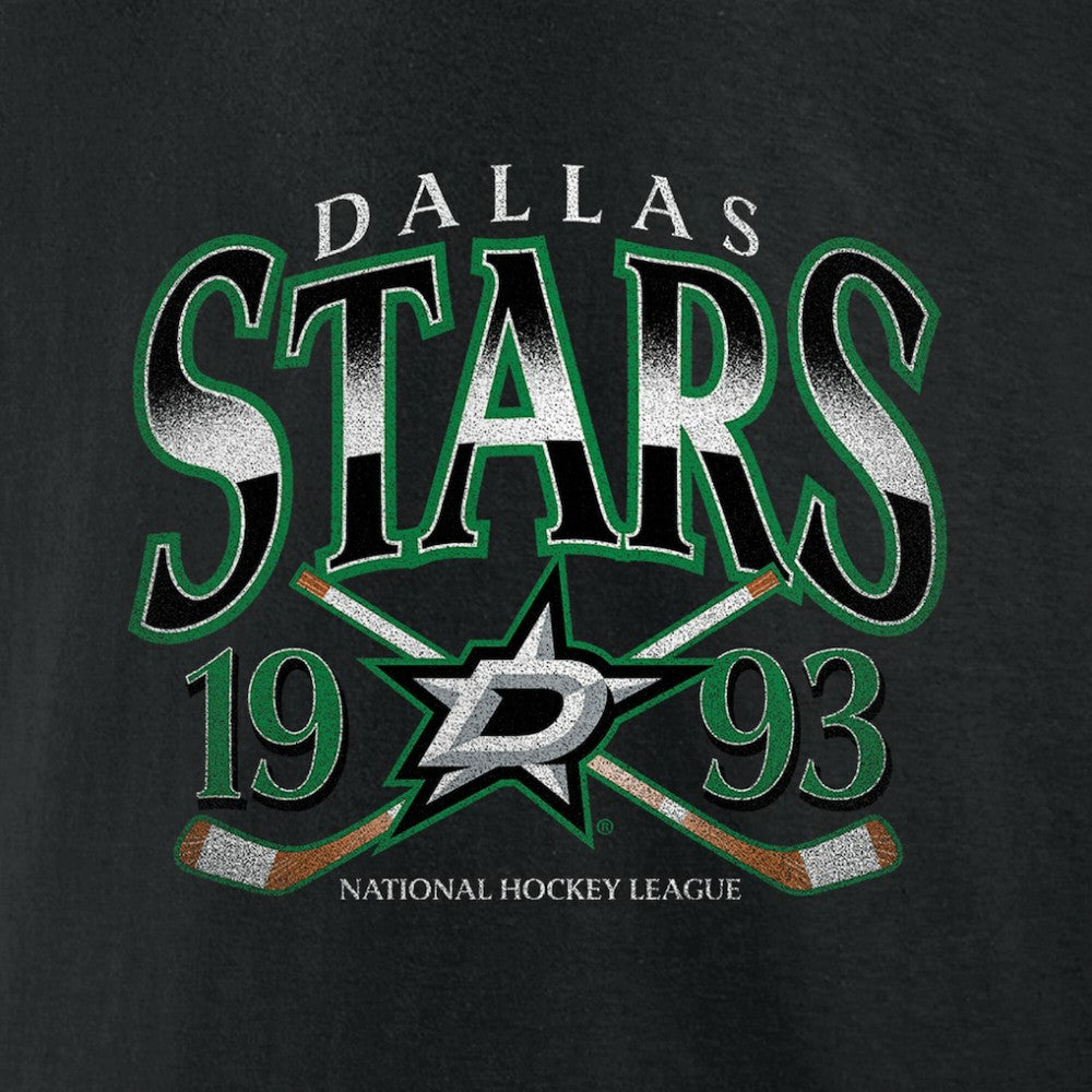 Dallas Stars Retro Cross Sticks T-Shirt - Black | NHL near me