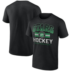 Dallas Stars Retro Stripe T-Shirt - Black | NHL discount