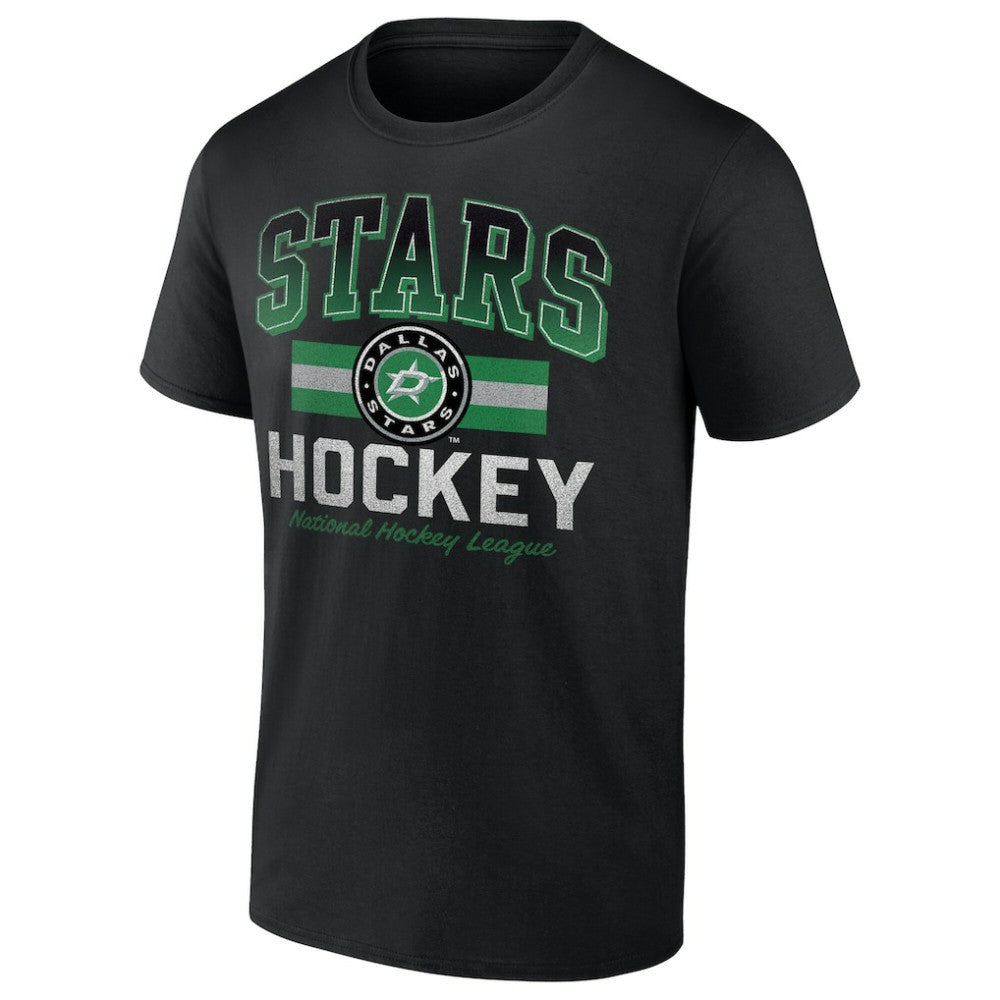 Dallas Stars Retro Stripe T-Shirt - Black | NHL discount