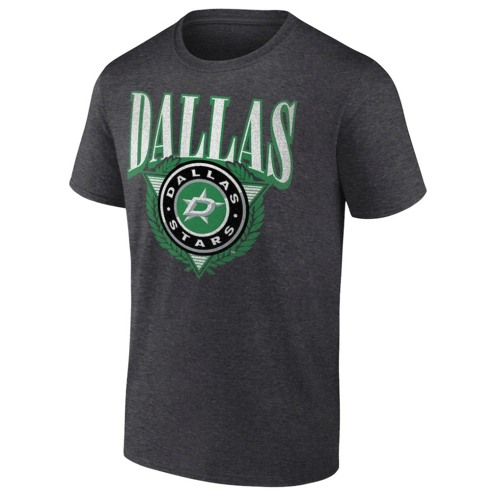 Dallas Stars Retro Seal T-Shirt - Charcoal | NHL Lifestyle