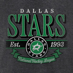 Dallas Stars Women's Retro Banner V-Neck T-Shirt - Charcoal | NHL discount