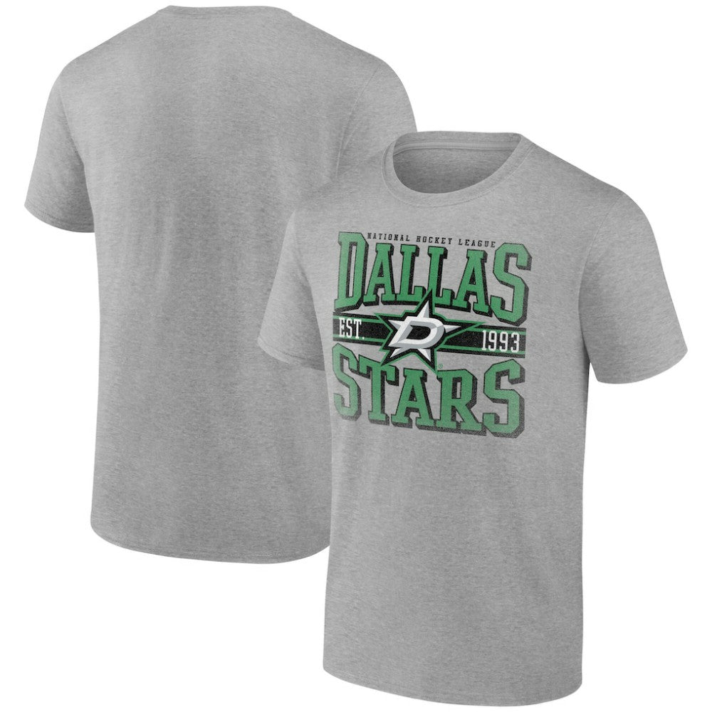 Dallas Stars Retro Vibe T-Shirt - Heather Gray | NHL on sale