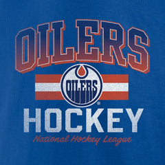 Edmonton Oilers Retro Stripe T-Shirt - Royal | NHL discount