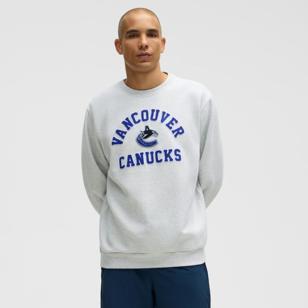 Vancouver Canucks lululemon Steady State Crew - Heathered Core Ultra Light Grey | NHL near me