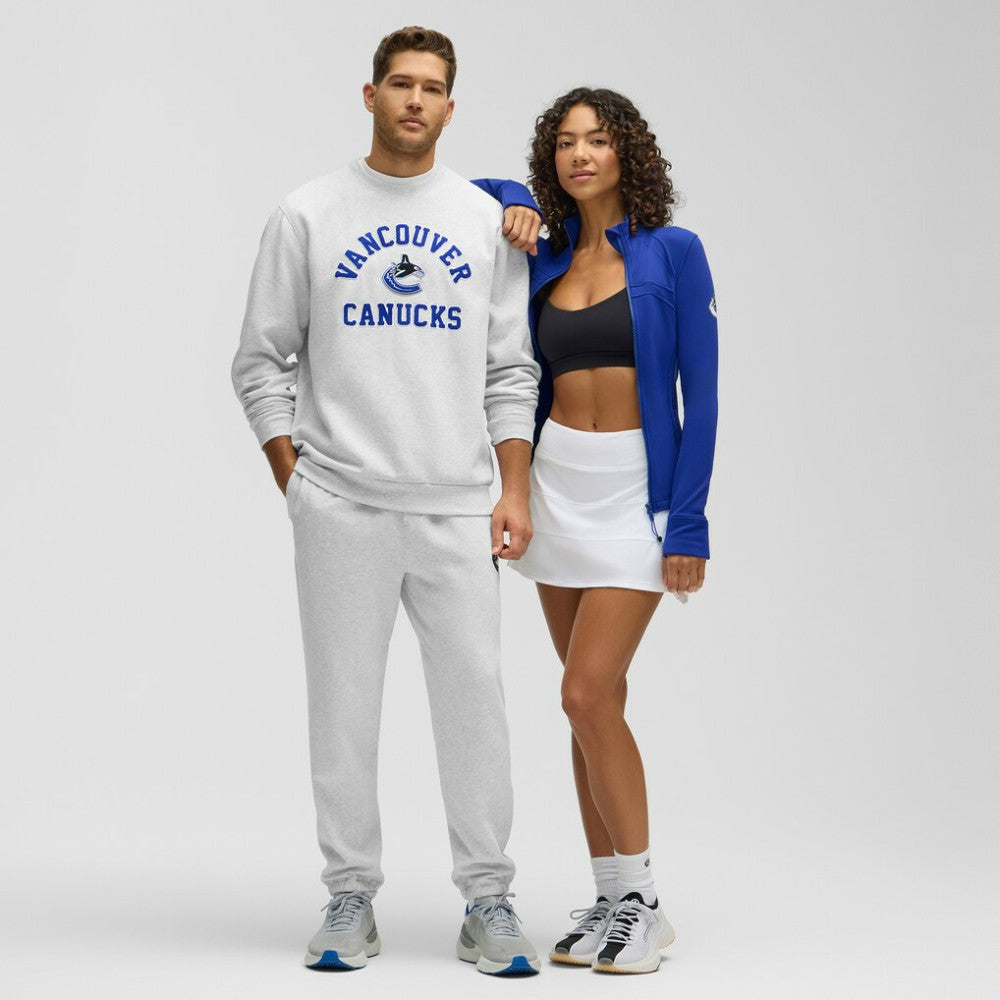 Vancouver Canucks lululemon Steady State Crew - Heathered Core Ultra Light Grey | NHL near me